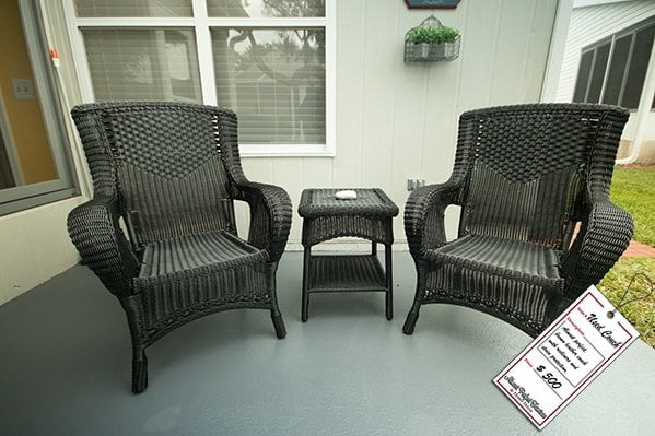 Black Wicker Chairs