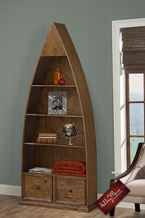 Boat Shaped Bookshelf