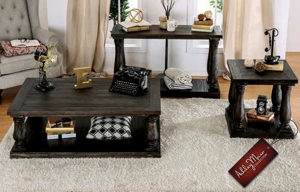Dark Brown Wooden Coffee Tables