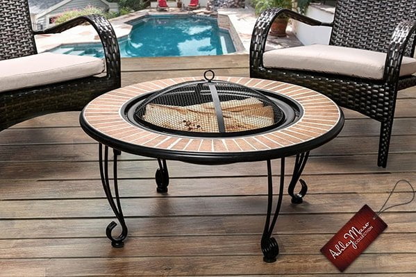 Fire Pit with Brick Design