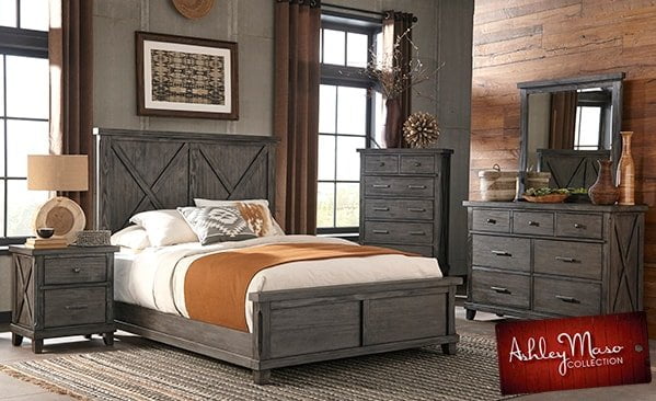 Gray Wood Bedroom Set