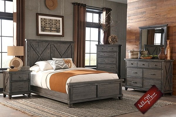 Grey Wooden Bedroom Set