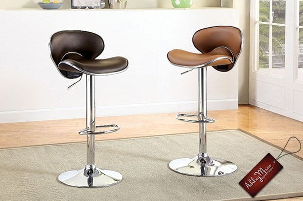Leather and Metal Stools
