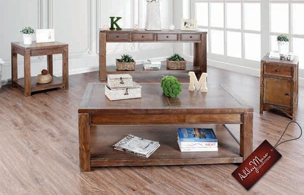 Light Brown Wooden Coffee Tables