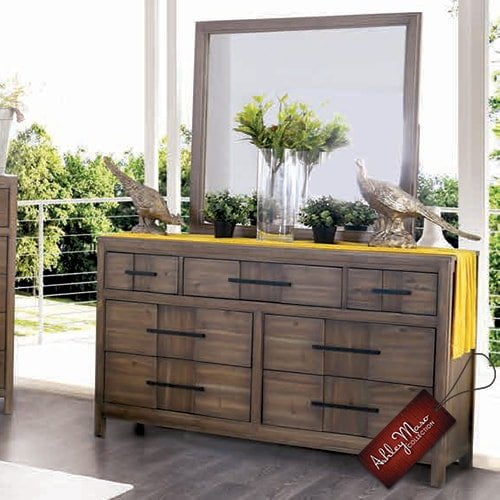 Light Brown Wooden Dresser