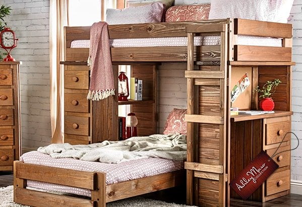 Light Wood Bunk Bed
