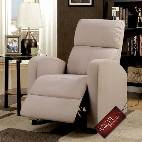 cream recliner
