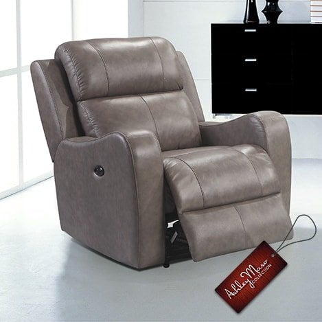 light grey recliner