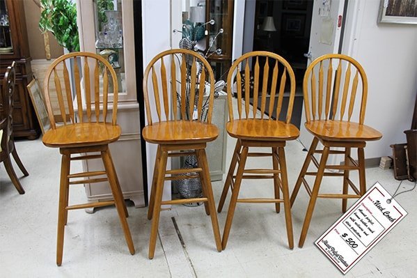 Brown Wood Stools